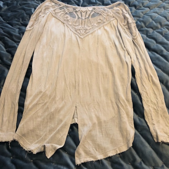 Free People Baby Blue Long Sleeve - Picture 3 of 5